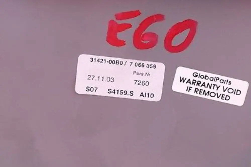 BMW E60 E60N E61 E61N Consola Central Estuche Bandeja Gris - SKU 7059955 - Número de pieza 7066359