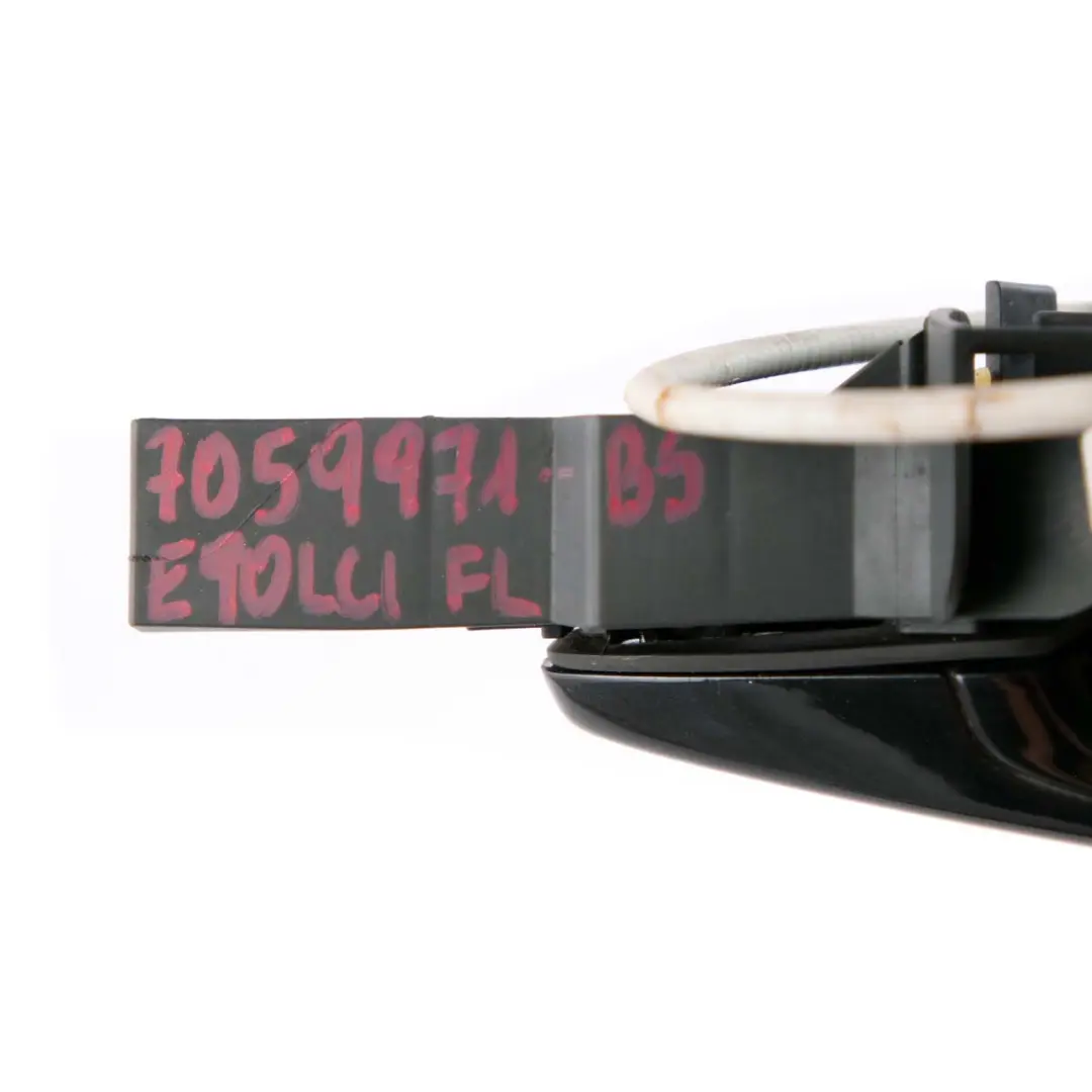 Complete Front Left Grab Handle N/S Black Sapphire to BMW 3 Series E90 E91 LCI with Part number BMW 3 Series E90 E91 LCI Complete Front Left Grab Handle N/S Black Sapphire - SKU 7059971-BS - Part number