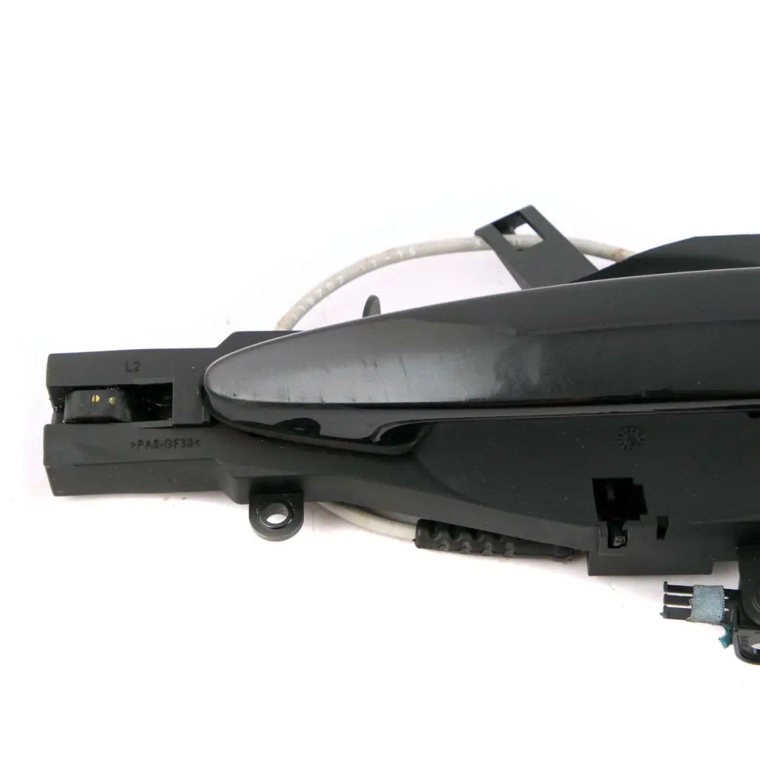 Complete Front Left Grab Handle N/S Black Sapphire to BMW 3 Series E90 E91 LCI with Part number BMW 3 Series E90 E91 LCI Complete Front Left Grab Handle N/S Black Sapphire - SKU 7059971-BS - Part number