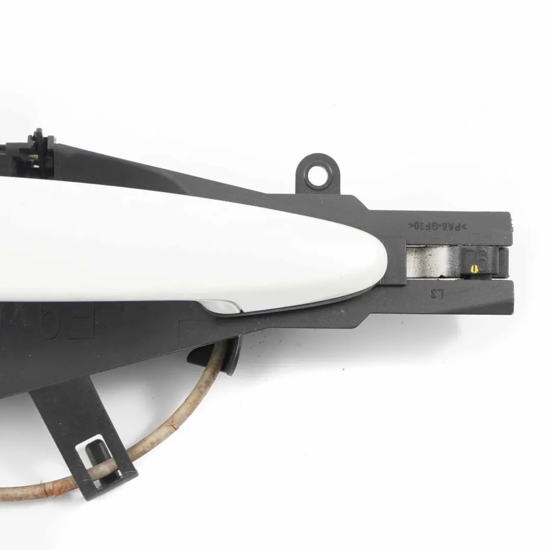 Grab Handle Complete Rear Left N/S Alpinweiss Alpine White - 300 to BMW E90 E91 with Part number 7060299 BMW E90 E91 Grab Handle Complete Rear Left N/S Alpinweiss Alpine White - 300 - SKU 7060299-AW3 - Part number 7060299