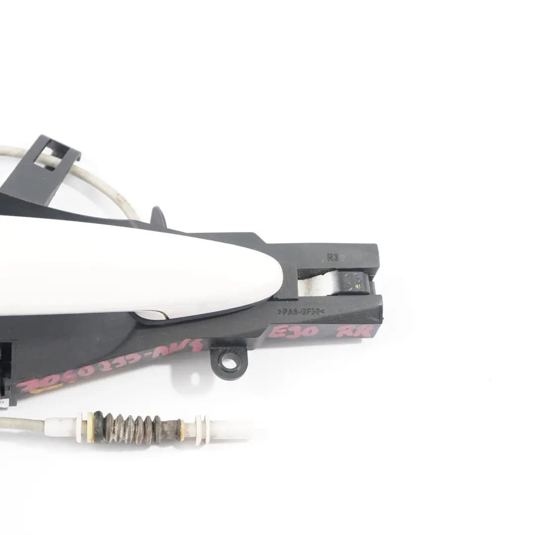  Door Handle BMW E90 E91 Grab Complete Right Rear O/S Alpinweiss Alpin White 300 - SKU 7060299-AW4 - Part number 7060299