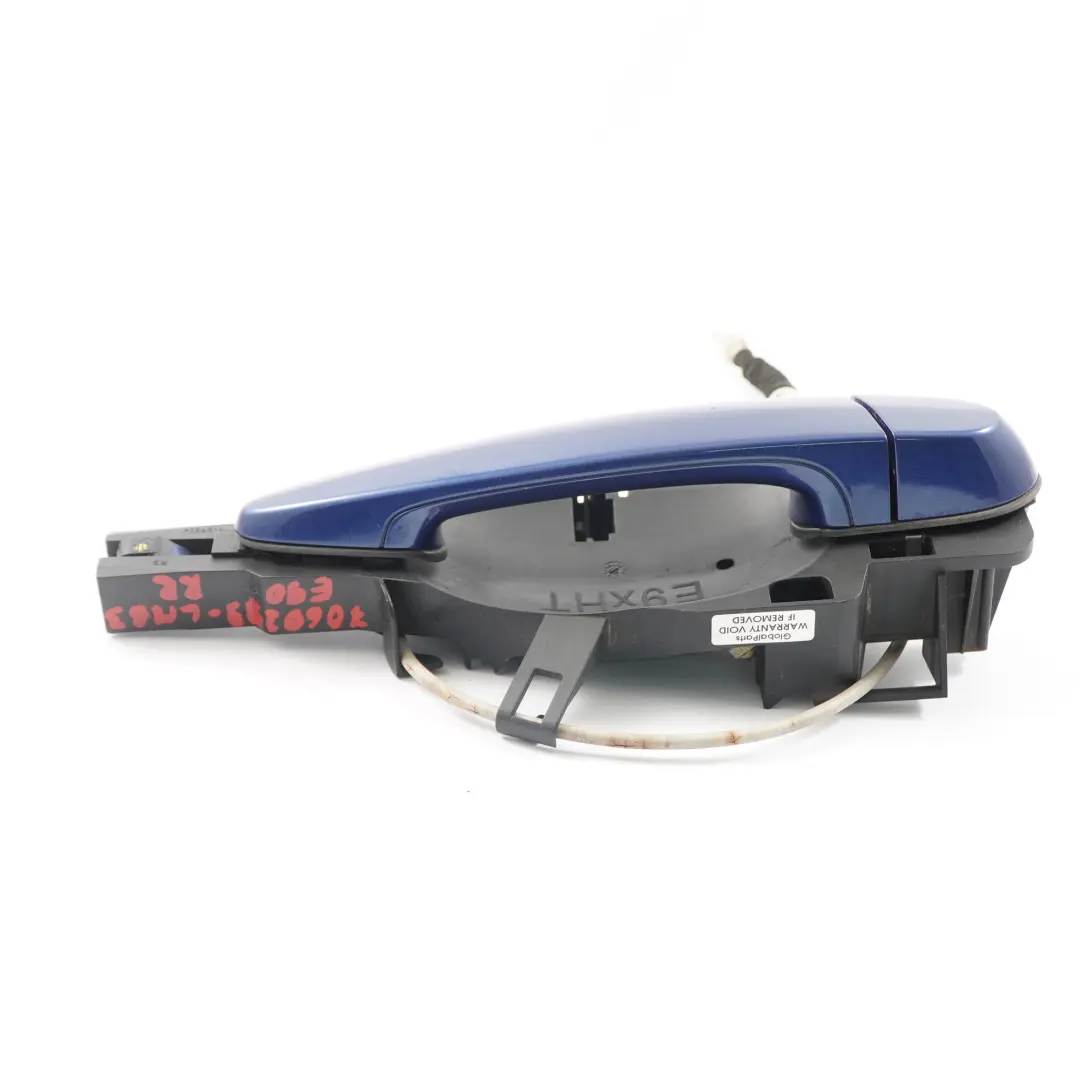 BMW E90 E91 Maniglia porta posteriore destra Le Mans Blau Blue - 381 - SKU 7060299-LMB3 - Numero di parte 7060299