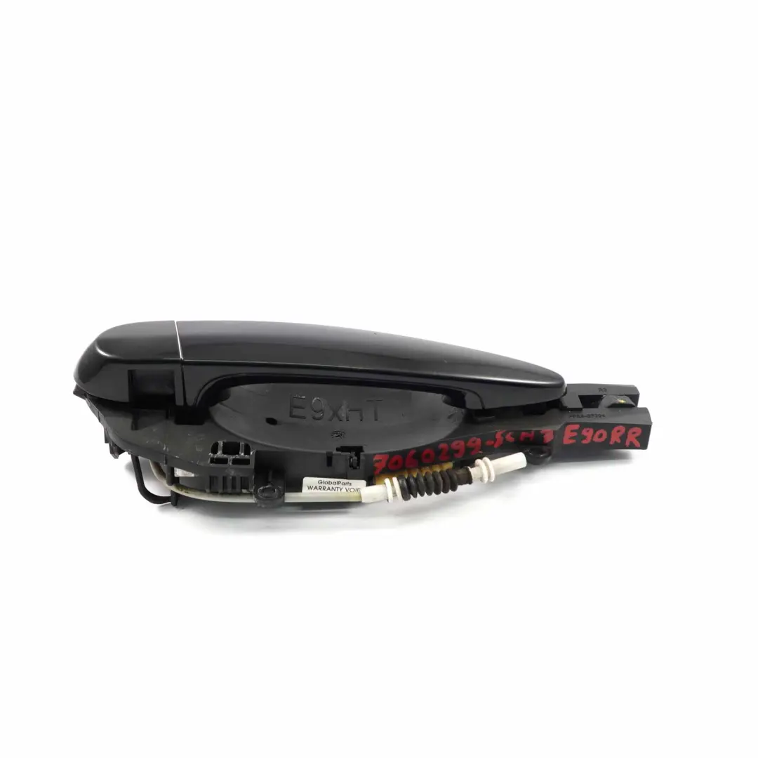  Door Handle BMW E90 E91 Grab Rear Right O/S Schwarz 2 Black 668 - SKU 7060299-SCH3 - Part number 7060299