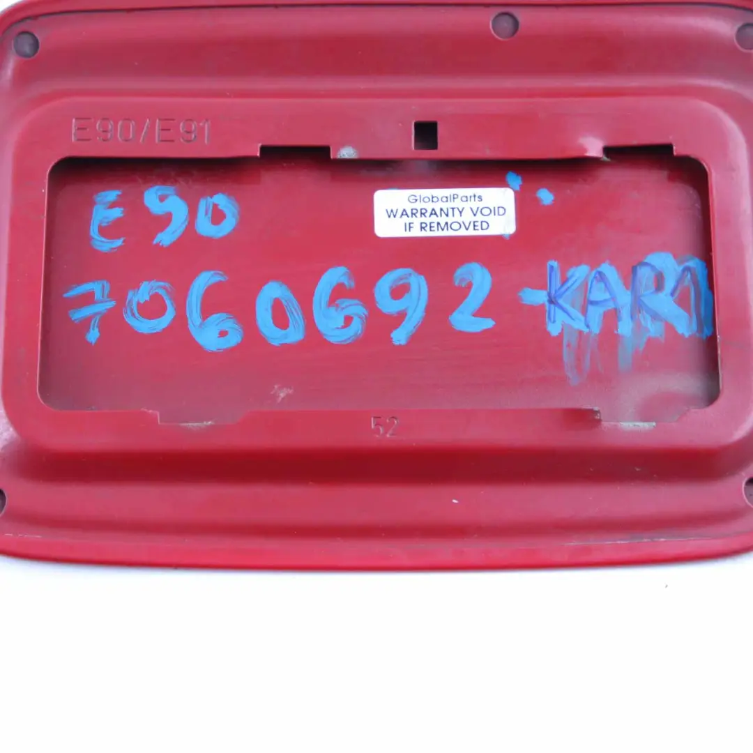 Fuel Flap Cover BMW E90 E91 Filler Fill in Cap Karmesinrot Crimson Red - A61 - SKU 7060692-KAR1 - Part number 7060692