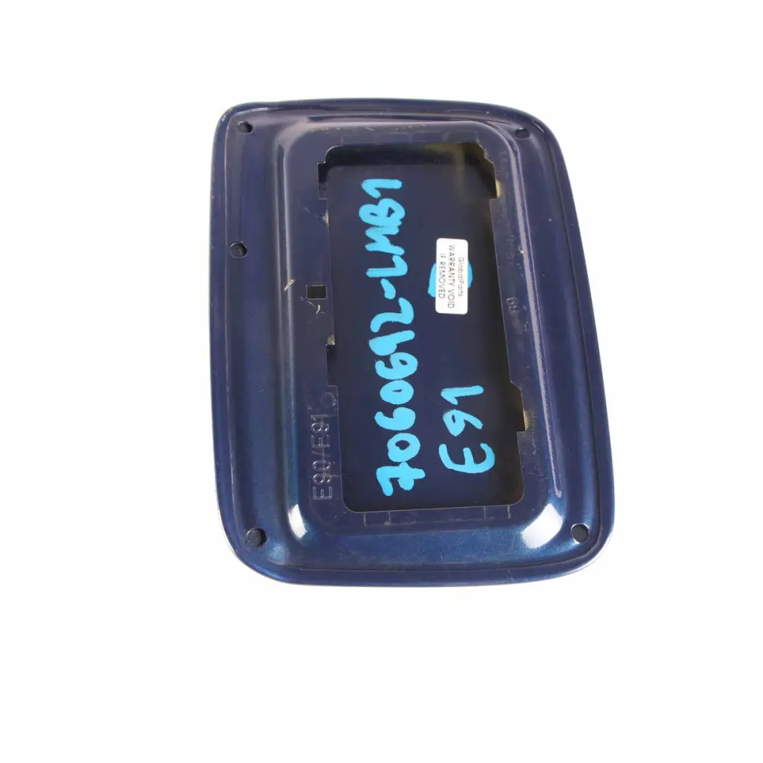 Tapa de la tapa de llenado de combustible Le Mans Blau Blue Metallic para BMW E90 E91 con número de pieza 7060692 BMW E90 E91 Tapa de la tapa de llenado de combustible Le Mans Blau Blue Metallic - SKU 7060692-LMB1 - Número de pieza 7060692