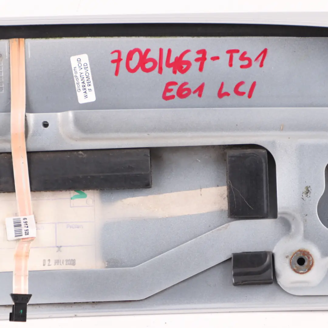 BMW 5 Series E61 E61N LCi Touring Boot Tailgate Rear Spoiler Titansilber Silver - SKU 7061467-TS1 - Part number 51717061467