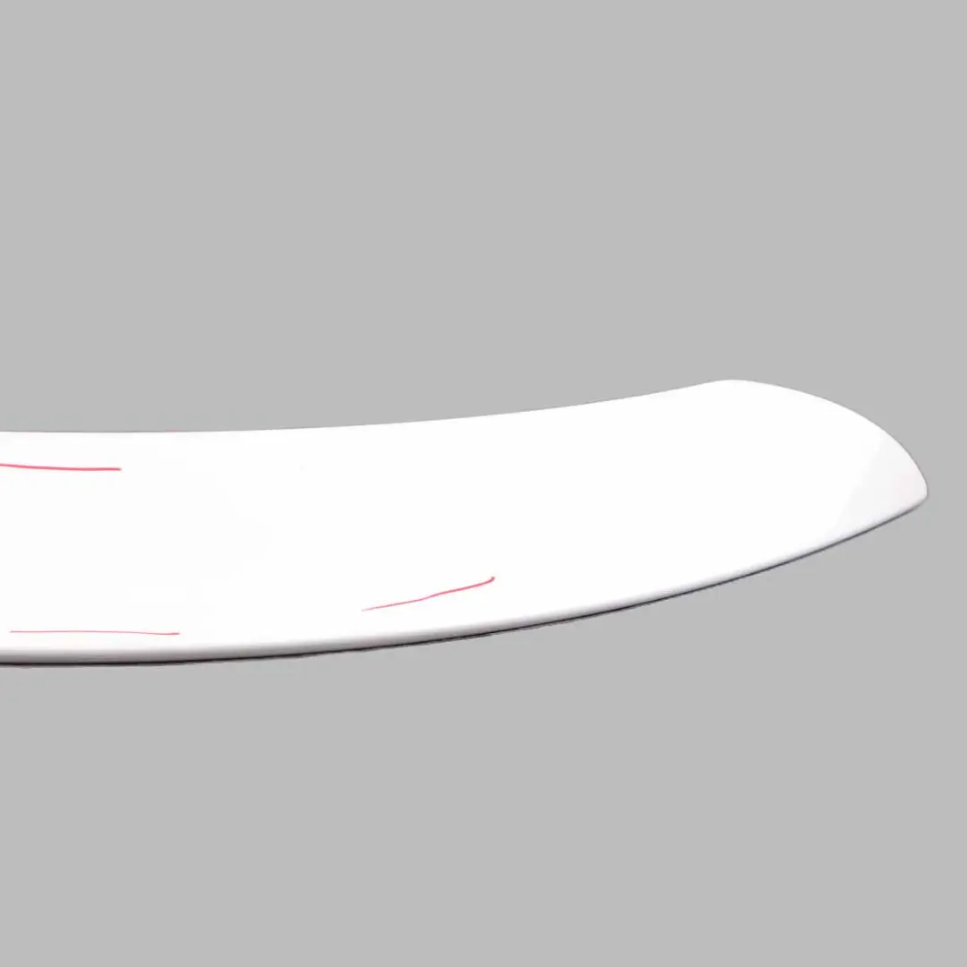 Spoiler Mini Cooper S R53 Boot Tailgate Trim Panel White to Rear with Part number 7061608 Rear Spoiler Mini Cooper S R53 Boot Tailgate Trim Panel White - SKU 7061608-WHI3 - Part number 7061608