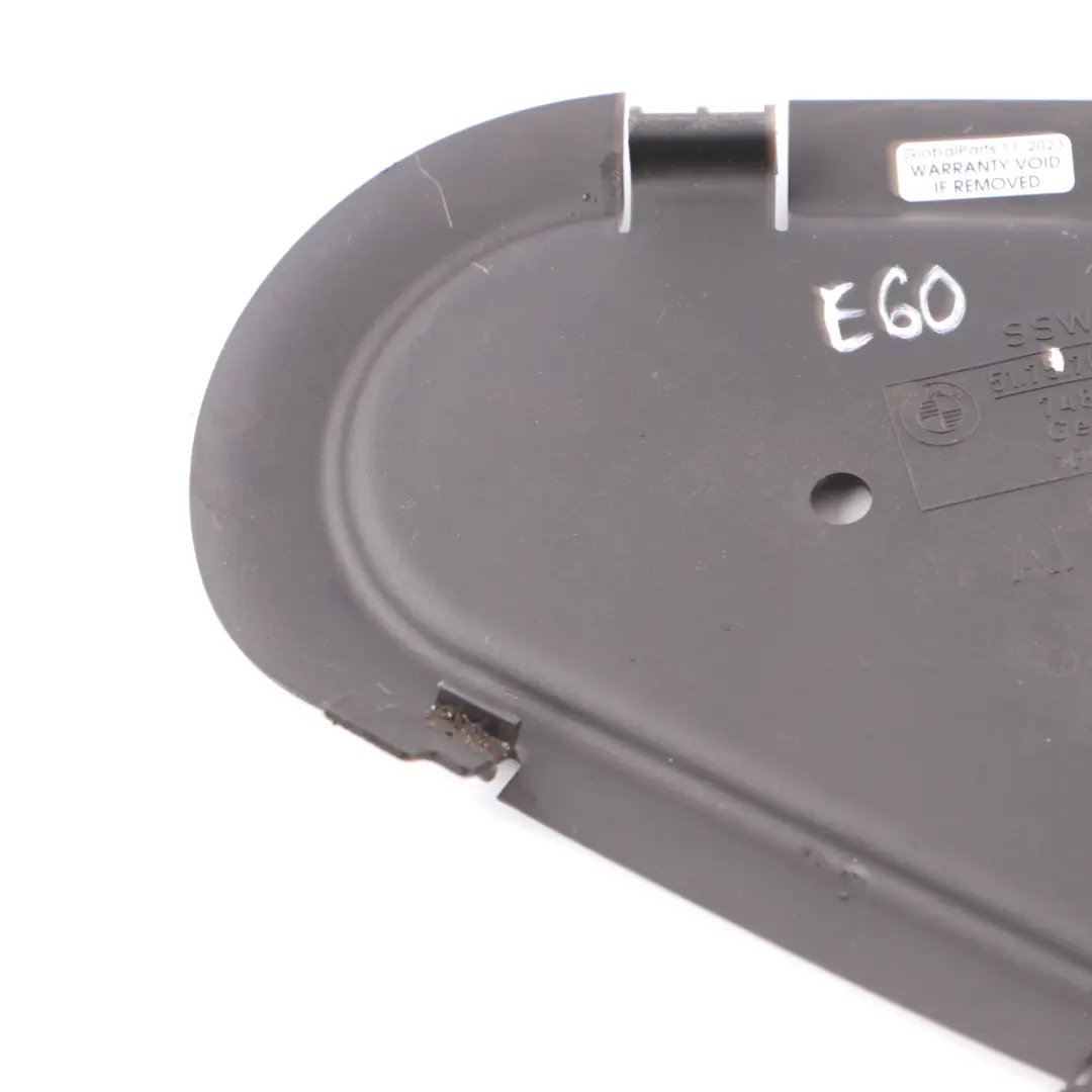 Underfloor Panel BMW E60 E61 E63 Covering Under Body Cover Bracket to with Part number 7061886 Underfloor Panel BMW E60 E61 E63 Covering Under Body Cover Bracket - SKU 7061886 - Part number 7061886