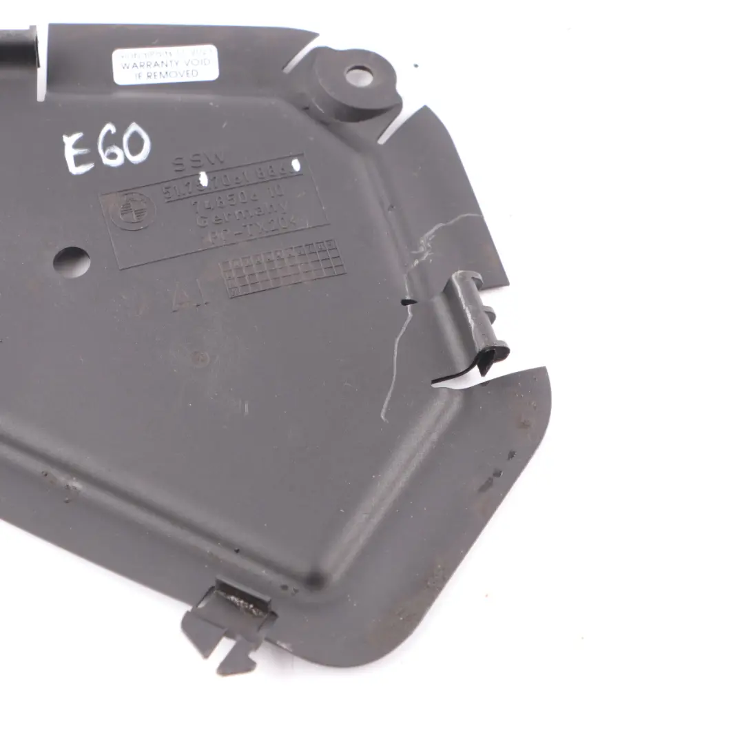 Underfloor Panel BMW E60 E61 E63 Covering Under Body Cover Bracket to with Part number 7061886 Underfloor Panel BMW E60 E61 E63 Covering Under Body Cover Bracket - SKU 7061886 - Part number 7061886