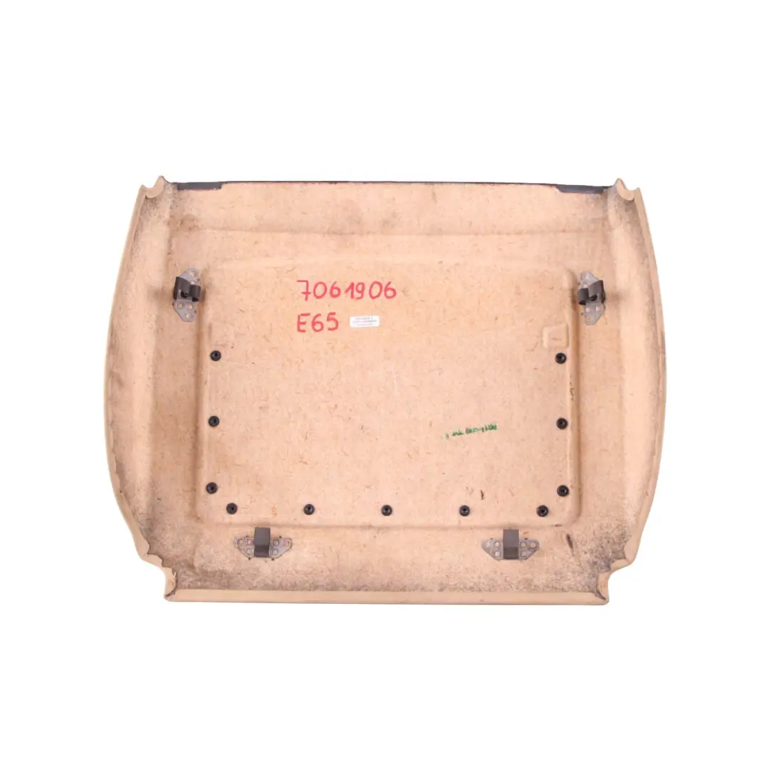 Front Seat Rear Lower Panel Cover Trim Leather Beige to BMW 7 Series E65 with Part number 7061906 BMW 7 Series E65 Front Seat Rear Lower Panel Cover Trim Leather Beige - SKU 7061906 - Part number 7061906