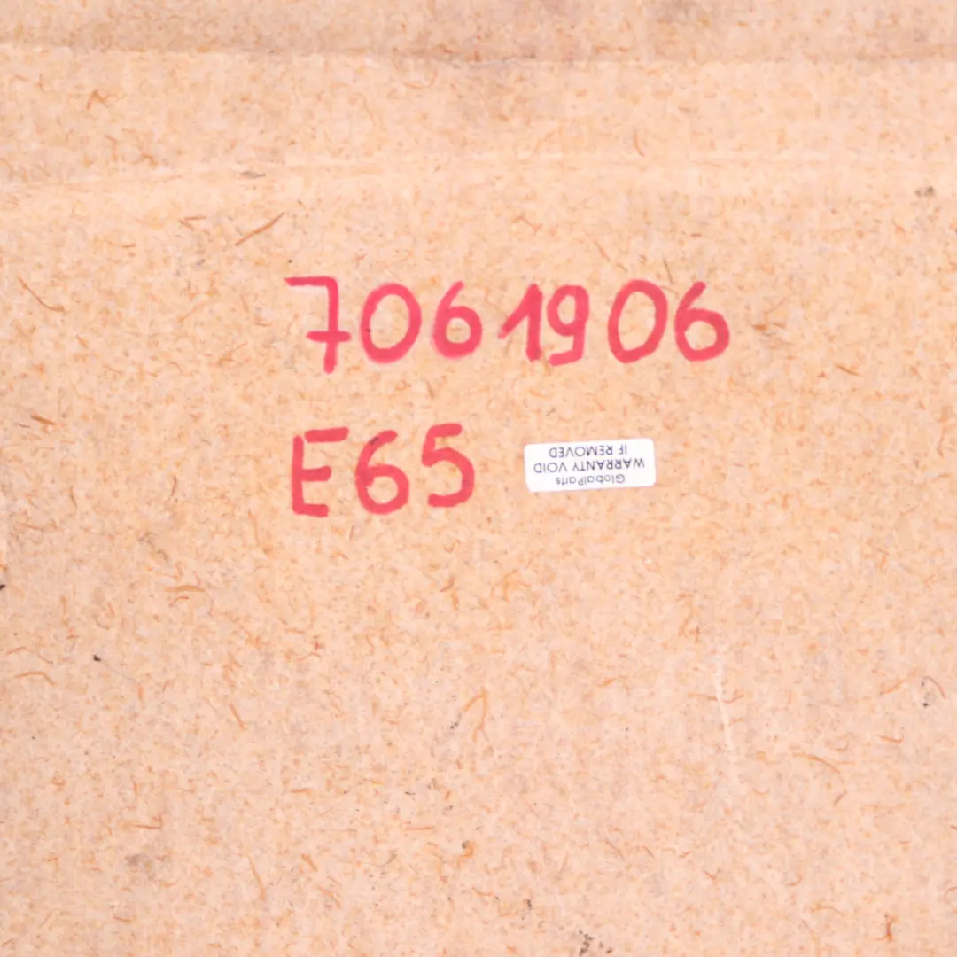 Front Seat Rear Lower Panel Cover Trim Leather Beige to BMW 7 Series E65 with Part number 7061906 BMW 7 Series E65 Front Seat Rear Lower Panel Cover Trim Leather Beige - SKU 7061906 - Part number 7061906