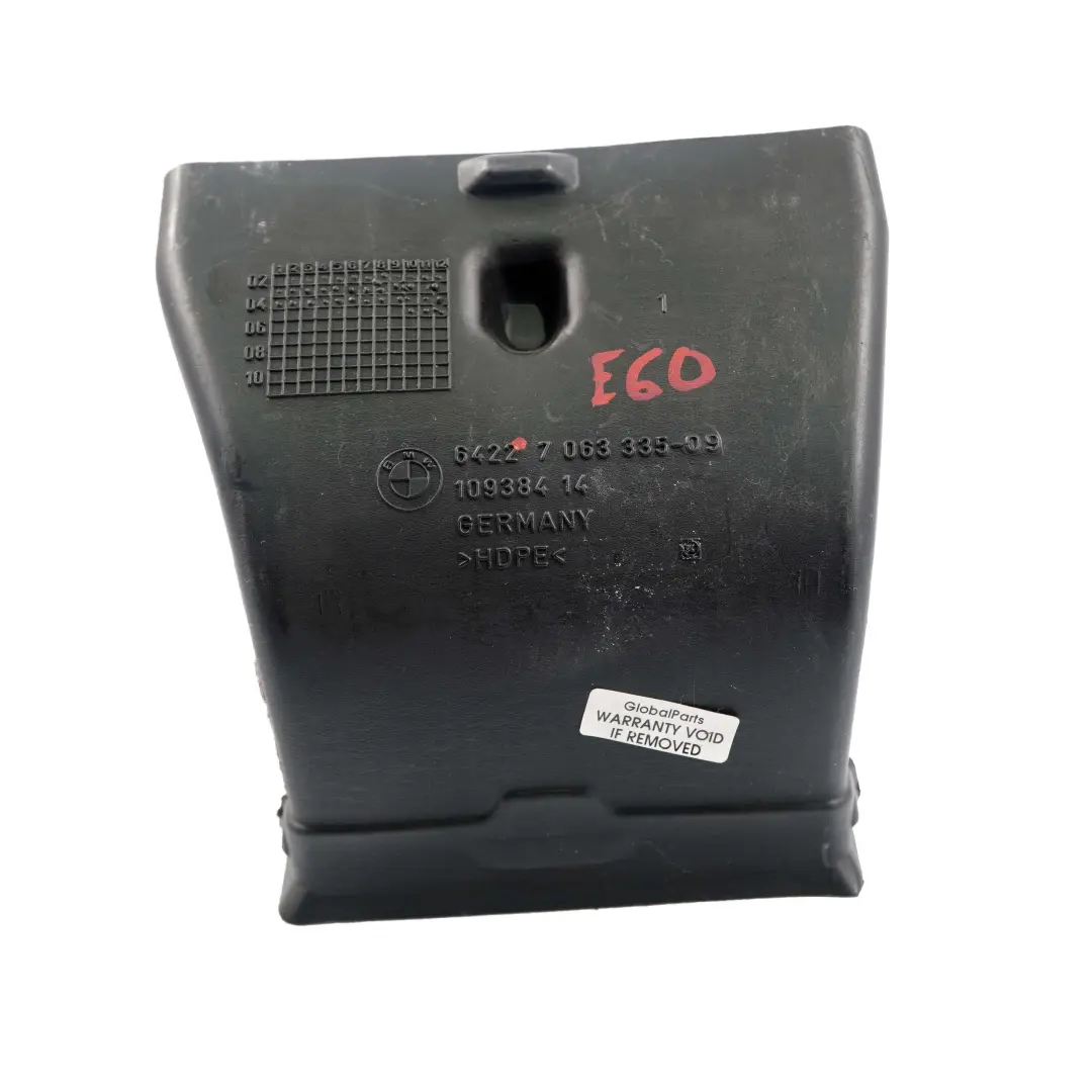 Conditioning Centre Air Duct Channel to BMW E60 E60N E61 E61N Air with Part number 7063335 BMW E60 E60N E61 E61N Air Conditioning Centre Air Duct Channel - SKU 7063335-1 - Part number 7063335
