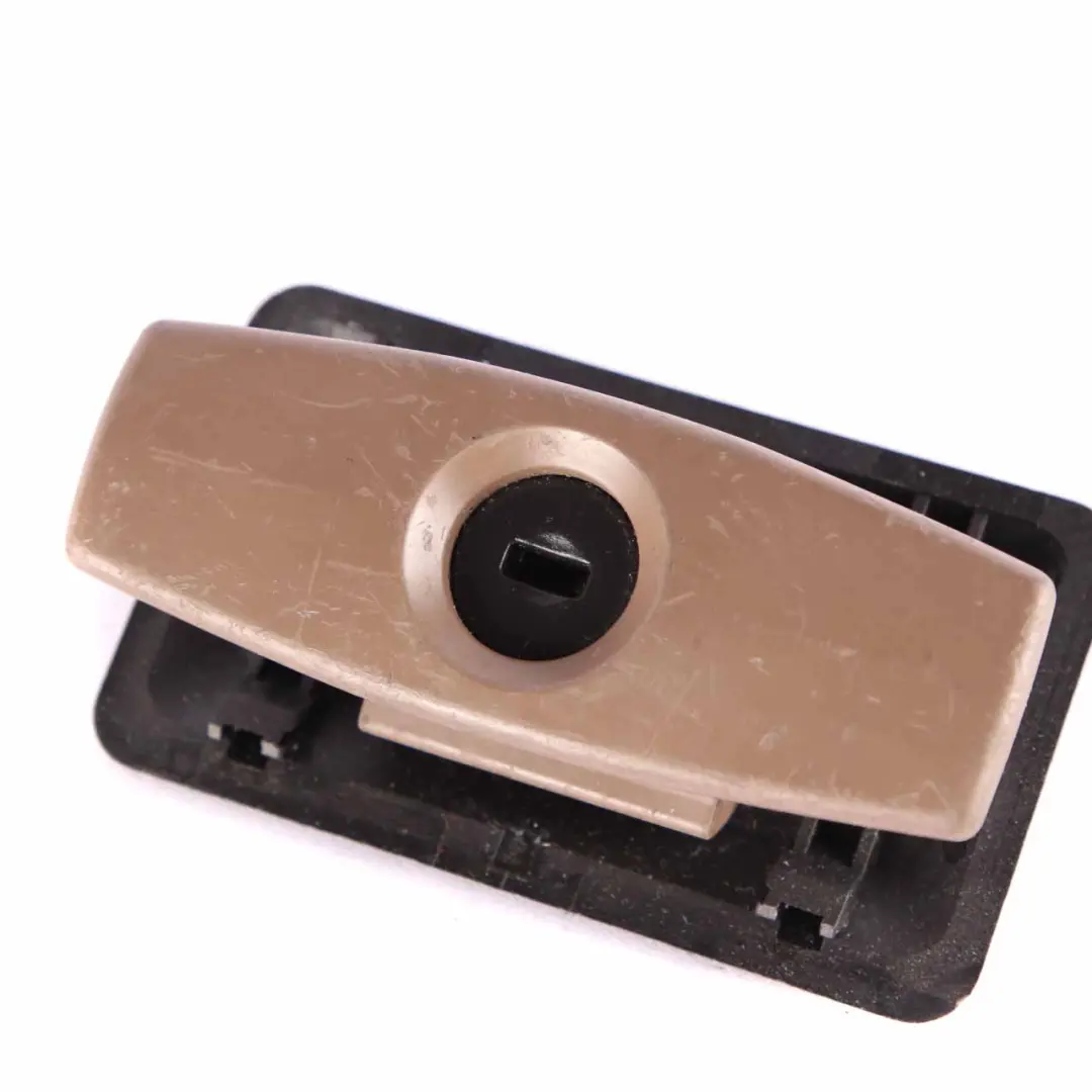 Dashboard Glovebox Lock Glove Box Catch Handle Grab Truffle Brown to BMW E60 E61 with Part number 7063511 BMW E60 E61 Dashboard Glovebox Lock Glove Box Catch Handle Grab Truffle Brown - SKU 7063511 - Part number 7063511