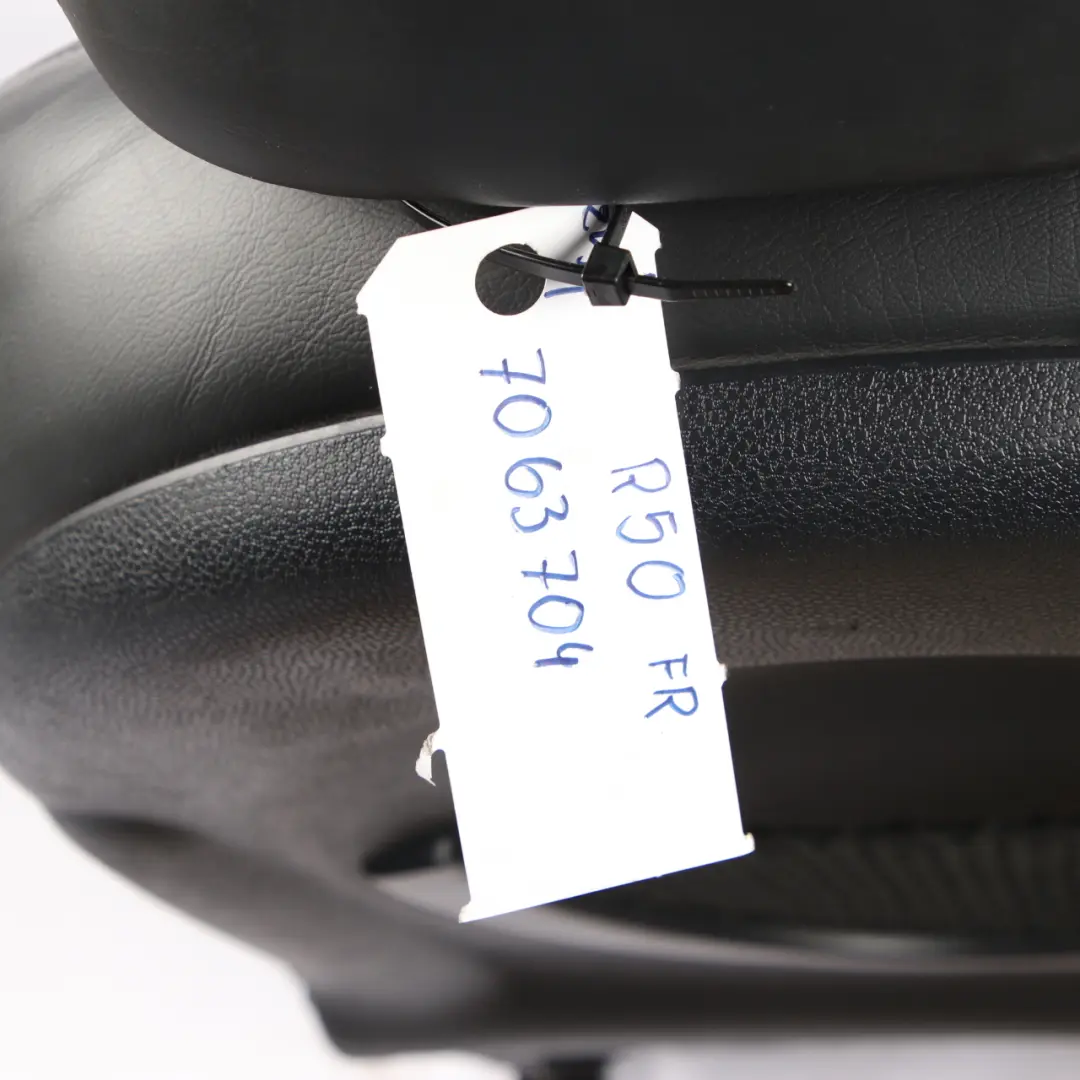 Schwarzes Lederprofil Vorne Rechts O/S Sitz für Mini Cooper One R50 Sport Panther mit Teilenummer 7063704 Mini Cooper One R50 Sport Panther Schwarzes Lederprofil Vorne Rechts O/S Sitz - SKU 7063704 - Teilenummer 7063704