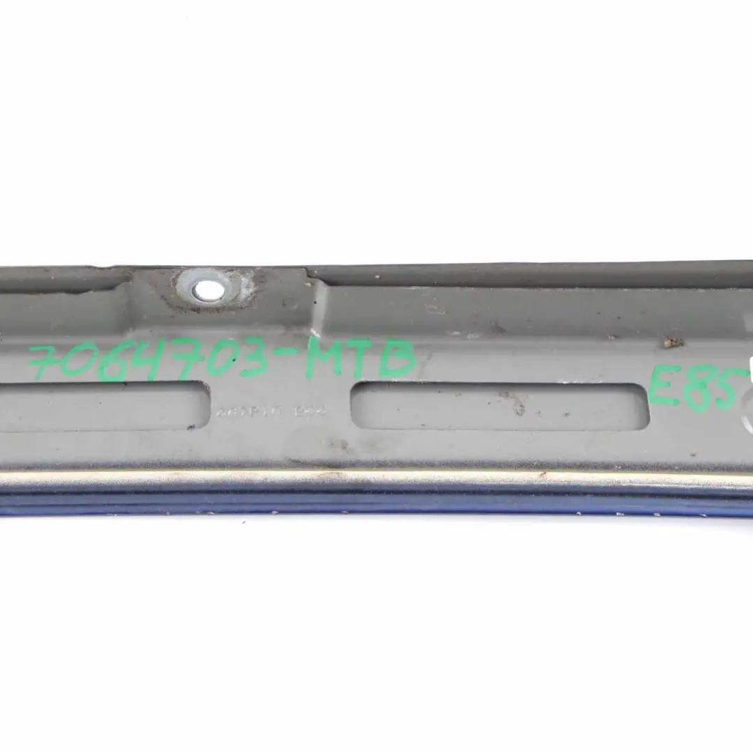 Window Bottom Frame Trim Panel Cover Montegoblau Blue - A51 to BMW Z4 E85 Rear with Part number 7064703 BMW Z4 E85 Rear Window Bottom Frame Trim Panel Cover Montegoblau Blue - A51 - SKU 7064703-MTB - Part number 7064703