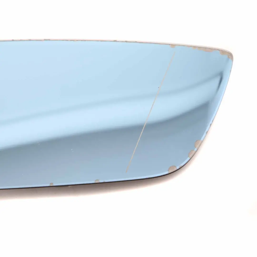 Left N/S Wing Mirror Glass Heated Wide Angle Blue to BMW E60 E61 E63 with Part number 7065081 BMW E60 E61 E63 Left N/S Wing Mirror Glass Heated Wide Angle Blue - SKU 7065081-2 - Part number 7065081