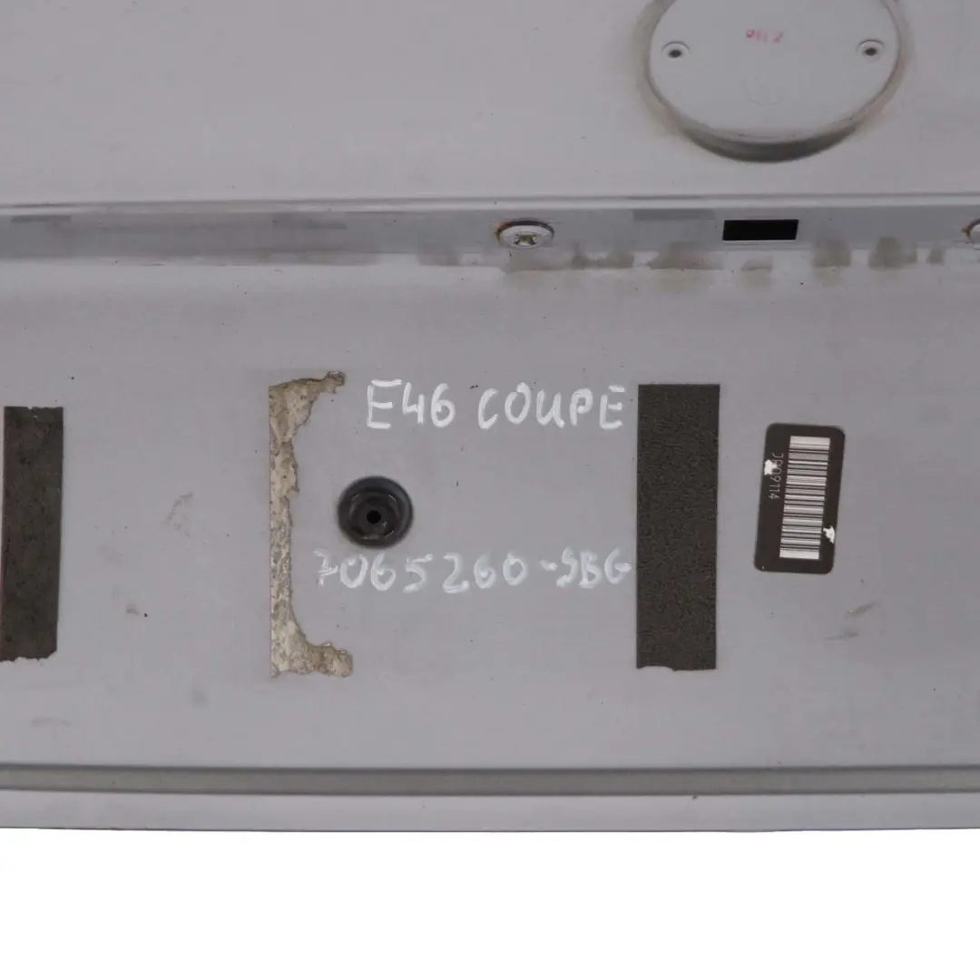 Boot Trunk Lid Tailgate Silbergrau Silver Grey Metallic - A08 to BMW E46 Coupe with Part number 7065260 BMW E46 Coupe Boot Trunk Lid Tailgate Silbergrau Silver Grey Metallic - A08 - SKU 7065260-SBG - Part number 7065260