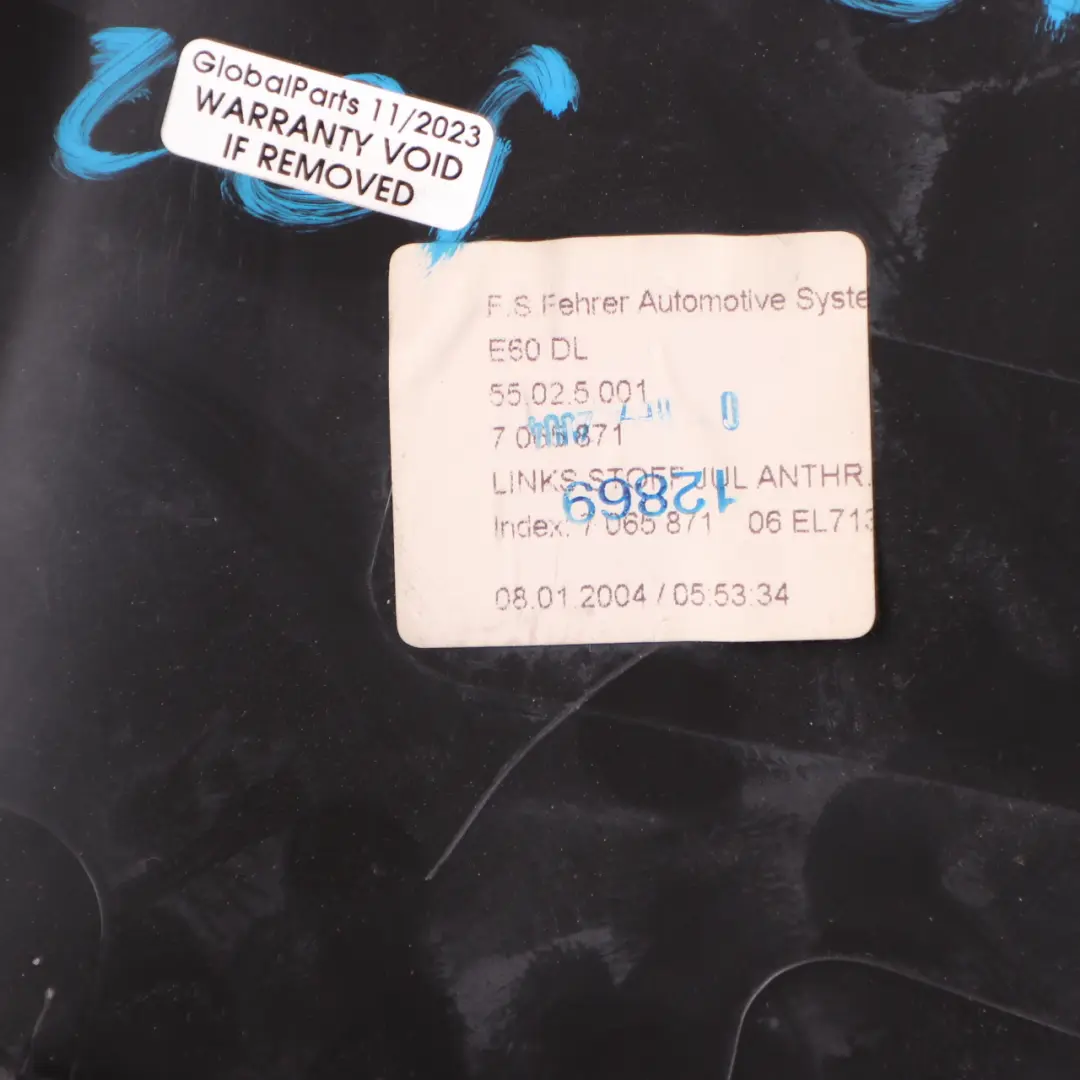 Lateral Side Cushion Rear Left N/S Seat Bench Anthrazit Fabric Edward to BMW E60 with Part number 7065871 BMW E60 Lateral Side Cushion Rear Left N/S Seat Bench Anthrazit Fabric Edward - SKU 7065871 - Part number 7065871