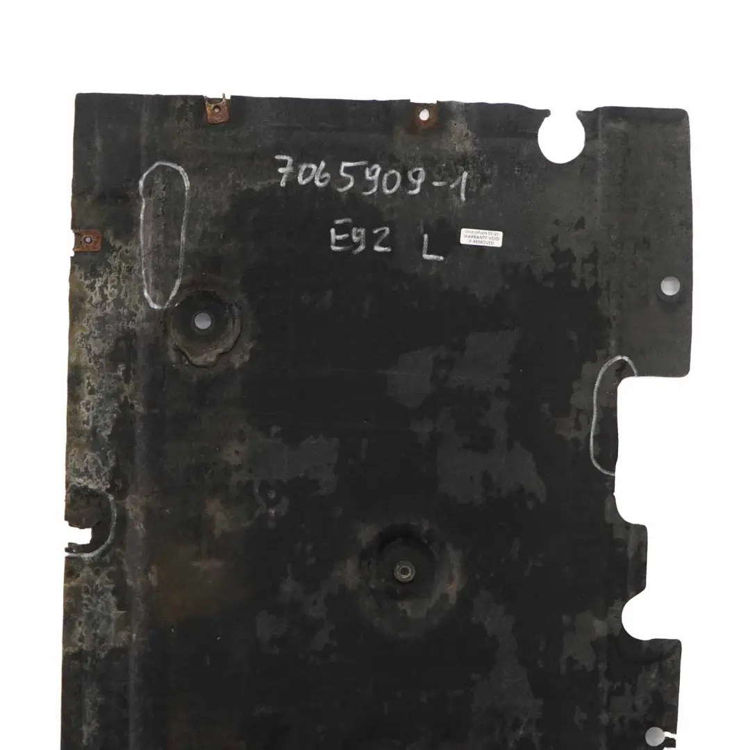  @BMW 3 E92 E93 Left N/S Underbody Underfloor Tray Belly Pan Paneling Guard Panel - SKU 7065909-1 - Part number 7065909
