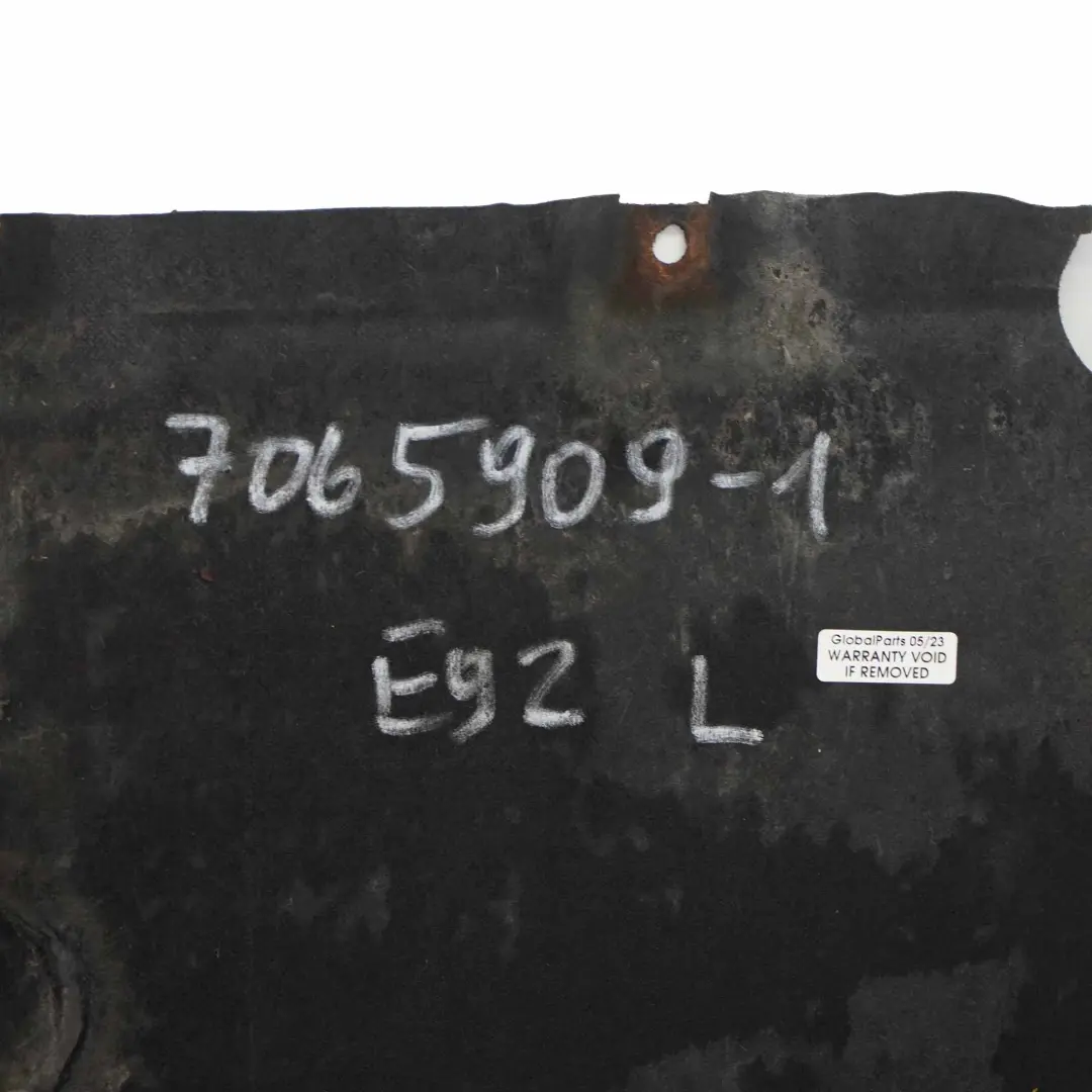  @BMW 3 E92 E93 Left N/S Underbody Underfloor Tray Belly Pan Paneling Guard Panel - SKU 7065909-1 - Part number 7065909