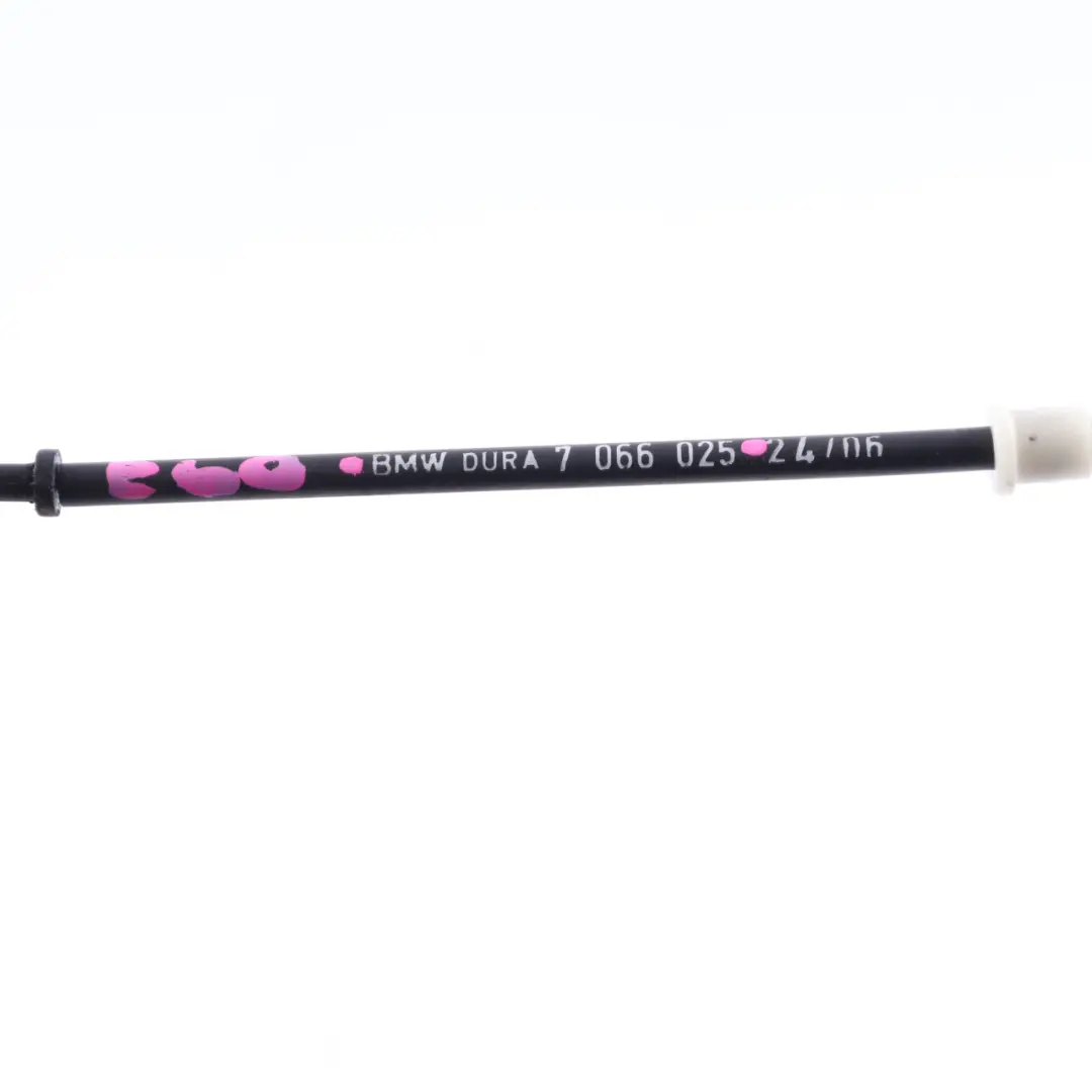 Filler Flap Bowden Lock Cable Line to BMW E60 E61 Fuel with Part number 7066025 BMW E60 E61 Fuel Filler Flap Bowden Lock Cable Line - SKU 7066025 - Part number 7066025