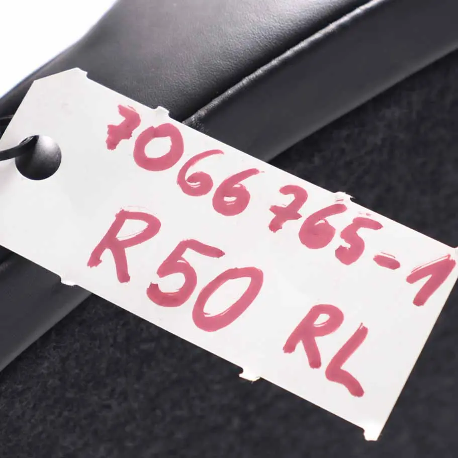 Mini Cooper S R53 Seat Backrest Rear Left N/S Back Cover Leather Panther Black - SKU 7066765-1 - Part number 7066765