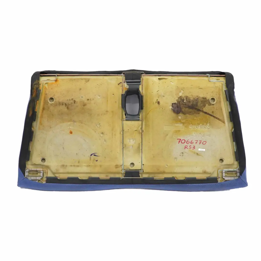 Mini Cooper S R53 Sedile Posteriore Panca Divano Base Tessuto Pelle Blu - SKU 7066770 - Numero di parte 7066770