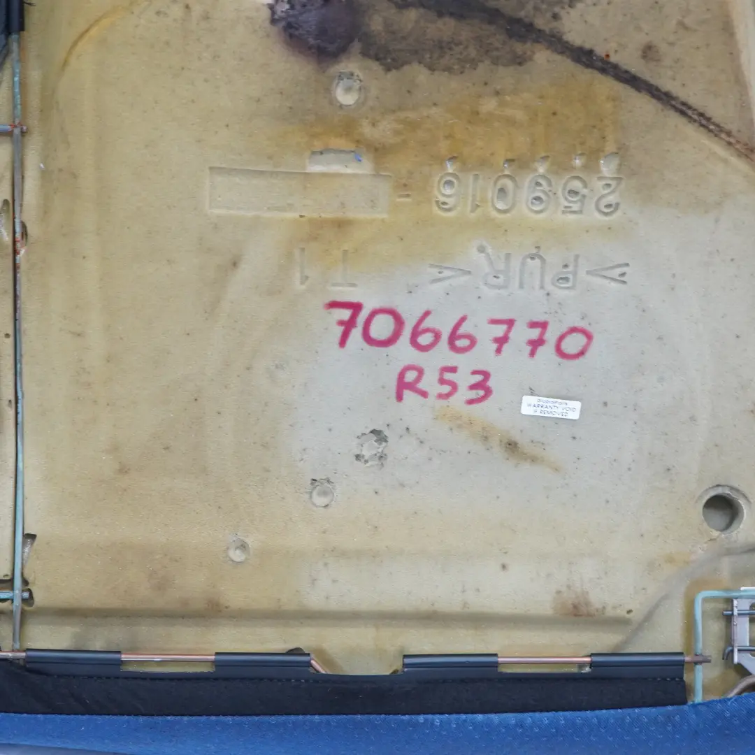 Mini R53 Cooper S Siedzisko Kanapy Tył Niebieskie Materiał Skóra Satellite - SKU 7066770 - Numer Części 7066770