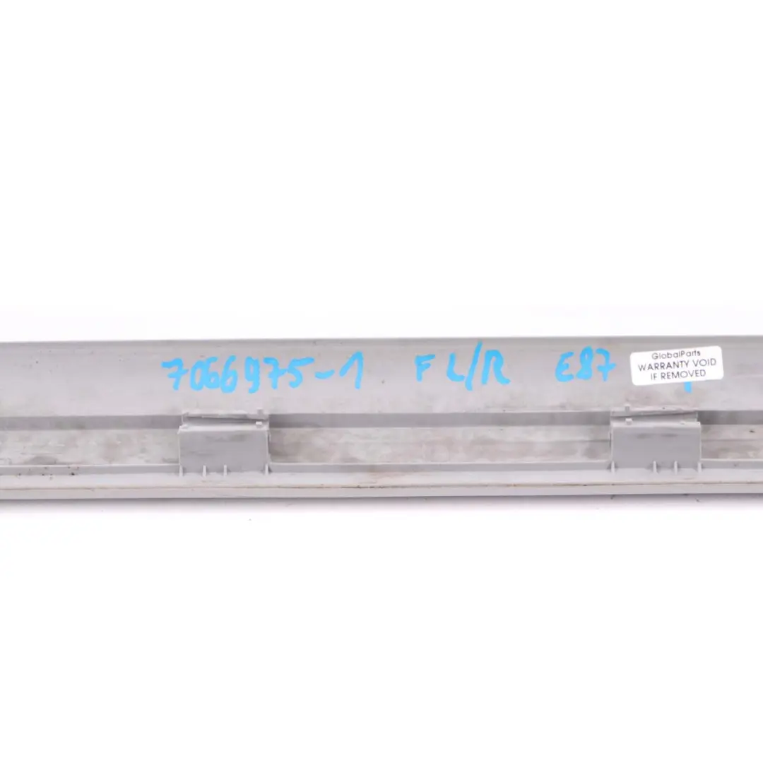 Front Left Right N/O/S Entrance Trim Cover Strip Grey Alaskagrau to BMW E87 with Part number 7066975 BMW E87 Front Left Right N/O/S Entrance Trim Cover Strip Grey Alaskagrau - SKU 7066975-1 - Part number 7066975