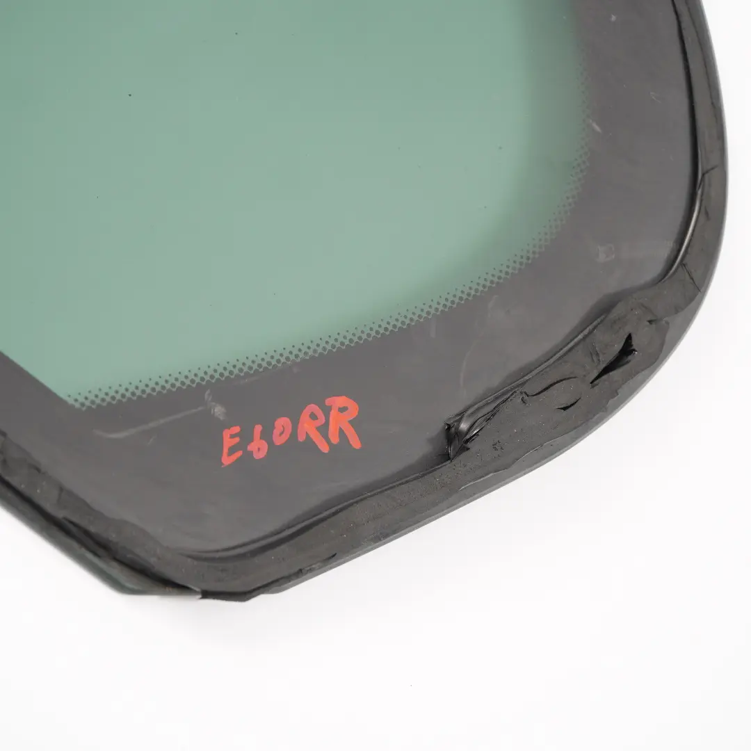 Side Fixed Window Glass Green Door Rear Right O/S AS3 to BMW E60 with Part number 7067062 BMW E60 Side Fixed Window Glass Green Door Rear Right O/S AS3 - SKU 7067062-1 - Part number 7067062