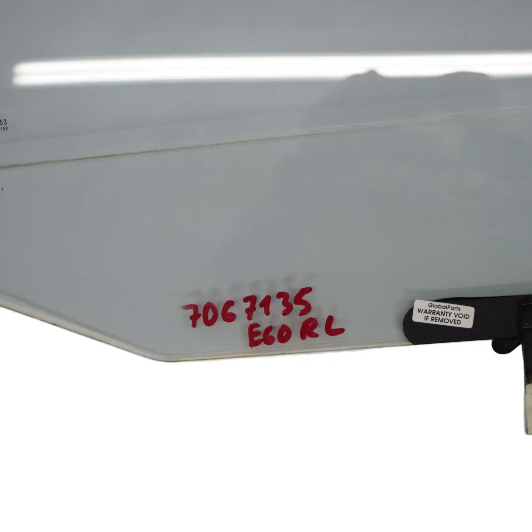 BMW 5 E60 Rear Left N/S Side Door Window Double Glass Protective Green AS2 - SKU 7067135 - Part number 7067135
