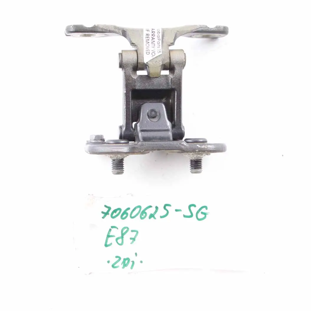 Left Trunk Lid Hinge N/S Sparkling Graphite A22 7060625 to BMW 1 Series E81 E87 with Part number 7067219 BMW 1 Series E81 E87 Left Trunk Lid Hinge N/S Sparkling Graphite A22 7060625 - SKU 7067219-SG - Part number 7067219