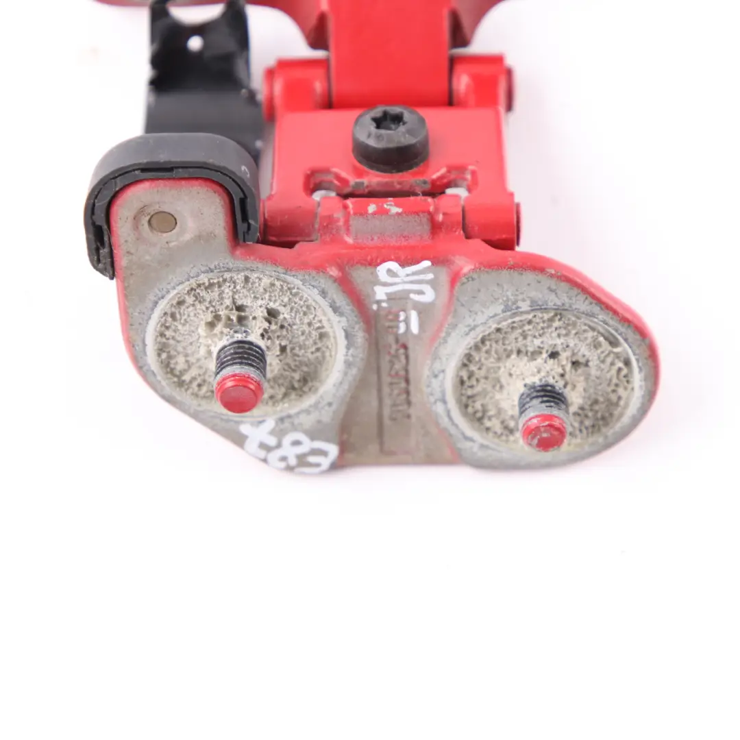 Trunk Hinge BMW E81 E87 X1 E84 Lid Tailgate Rear Right O/S Japanrot Red 7060626 to with Part number 7067220 Trunk Hinge BMW E81 E87 X1 E84 Lid Tailgate Rear Right O/S Japanrot Red 7060626 - SKU 7067220-JR - Part number 7067220