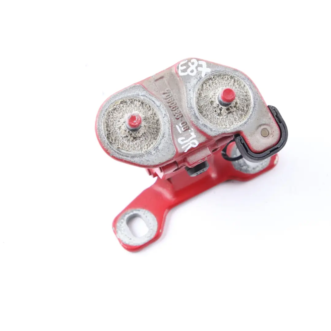 Trunk Hinge BMW E81 E87 X1 E84 Lid Tailgate Rear Right O/S Japanrot Red 7060626 to with Part number 7067220 Trunk Hinge BMW E81 E87 X1 E84 Lid Tailgate Rear Right O/S Japanrot Red 7060626 - SKU 7067220-JR - Part number 7067220