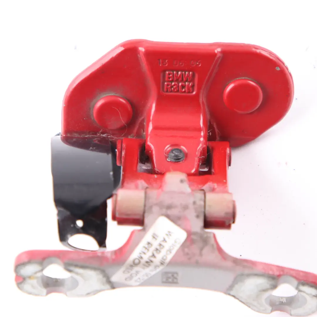 Trunk Hinge BMW E81 E87 X1 E84 Lid Tailgate Rear Right O/S Japanrot Red 7060626 to with Part number 7067220 Trunk Hinge BMW E81 E87 X1 E84 Lid Tailgate Rear Right O/S Japanrot Red 7060626 - SKU 7067220-JR - Part number 7067220