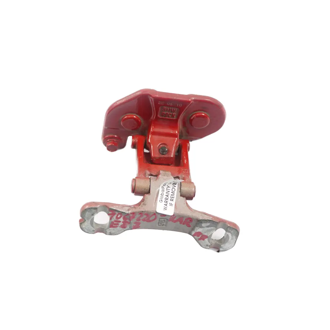 Right Trunk Lid Hinge Tailgate O/S Karmesinrot Crimson Red A61 to BMW 1 E81 E87 LCI with Part number 7067220 BMW 1 E81 E87 LCI Right Trunk Lid Hinge Tailgate O/S Karmesinrot Crimson Red A61 - SKU 7067220-KAR - Part number 7067220