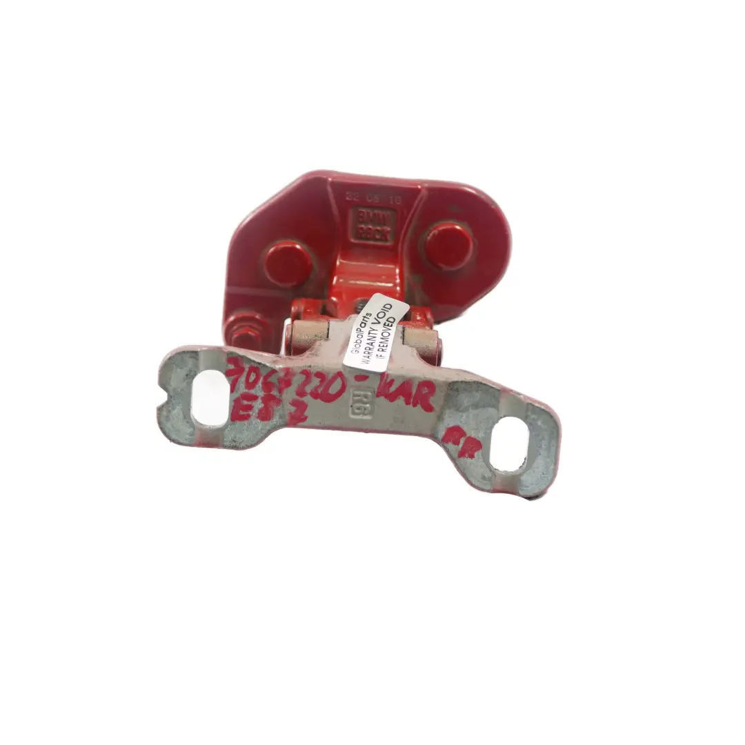 Right Trunk Lid Hinge Tailgate O/S Karmesinrot Crimson Red A61 to BMW 1 E81 E87 LCI with Part number 7067220 BMW 1 E81 E87 LCI Right Trunk Lid Hinge Tailgate O/S Karmesinrot Crimson Red A61 - SKU 7067220-KAR - Part number 7067220
