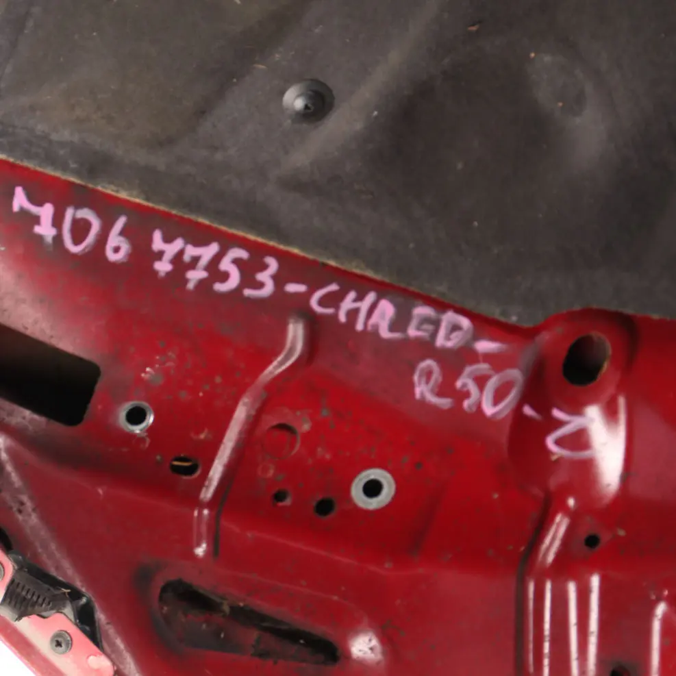 Complete Front Hood Bonnet Engine Cover Panel Chili Red - 851 to Mini R50 R52 with Part number 7067753 Mini R50 R52 Complete Front Hood Bonnet Engine Cover Panel Chili Red - 851 - SKU 7067753-CHRED1 - Part number 7067753