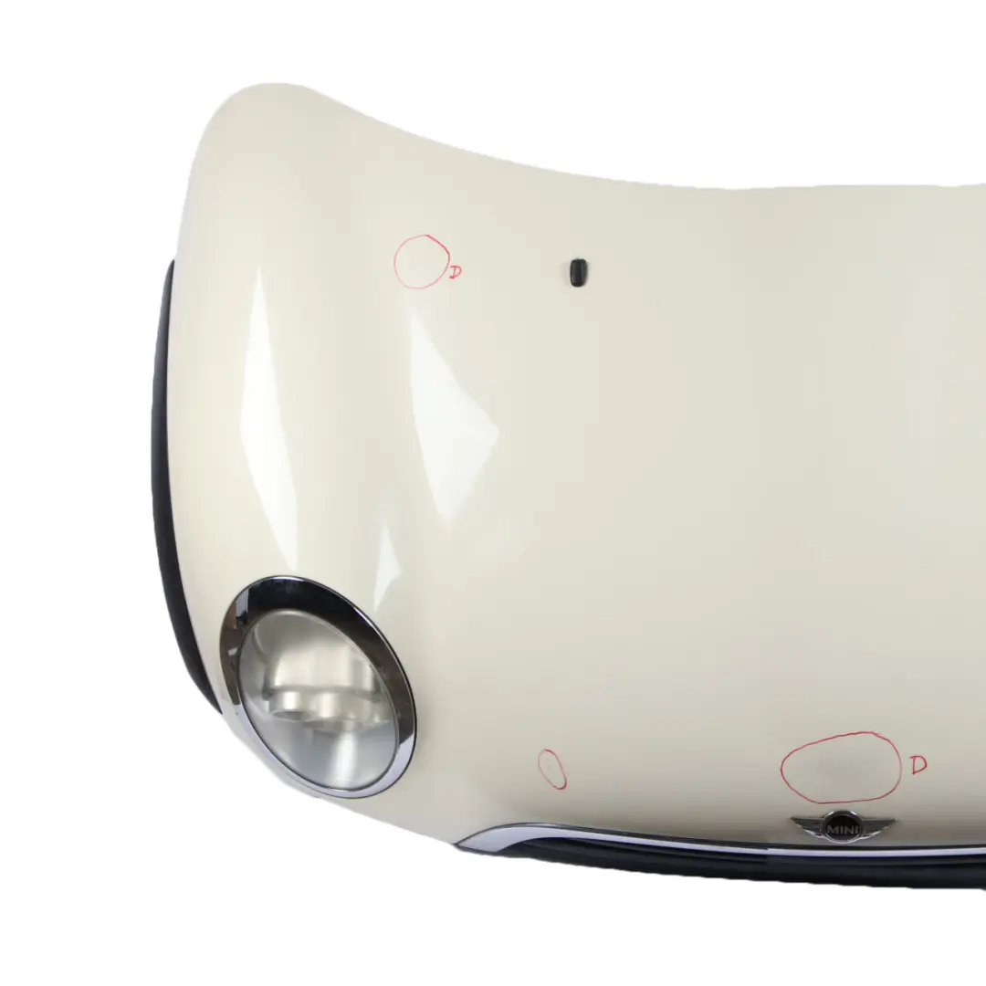 Complete Bonnet Front Hood Headlight Pepper White - 850 to Mini Cooper One R50 R52 with Part number 7067753 Mini Cooper One R50 R52 Complete Bonnet Front Hood Headlight Pepper White - 850 - SKU 7067753-PW - Part number 7067753