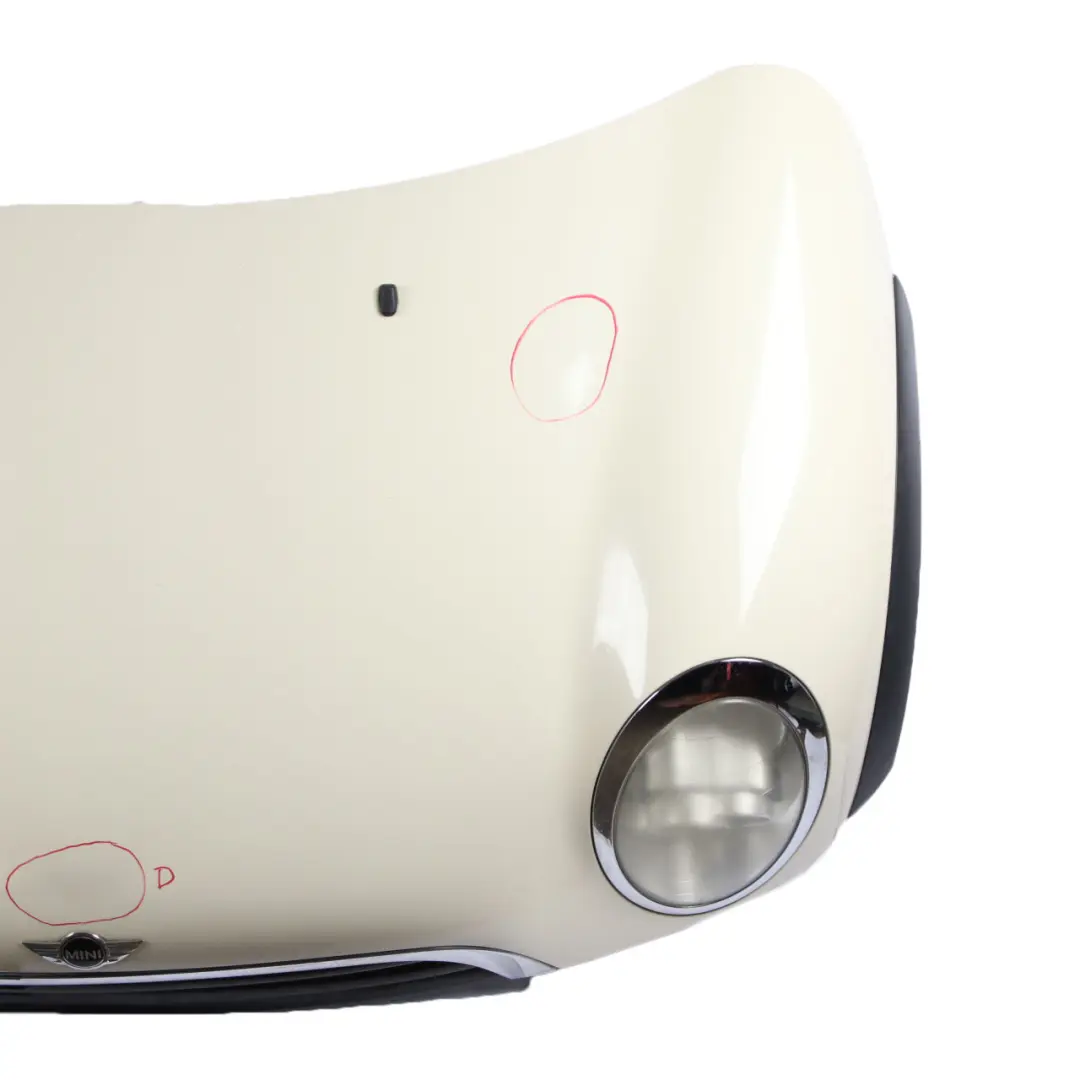 Complete Bonnet Front Hood Headlight Pepper White - 850 to Mini Cooper One R50 R52 with Part number 7067753 Mini Cooper One R50 R52 Complete Bonnet Front Hood Headlight Pepper White - 850 - SKU 7067753-PW - Part number 7067753