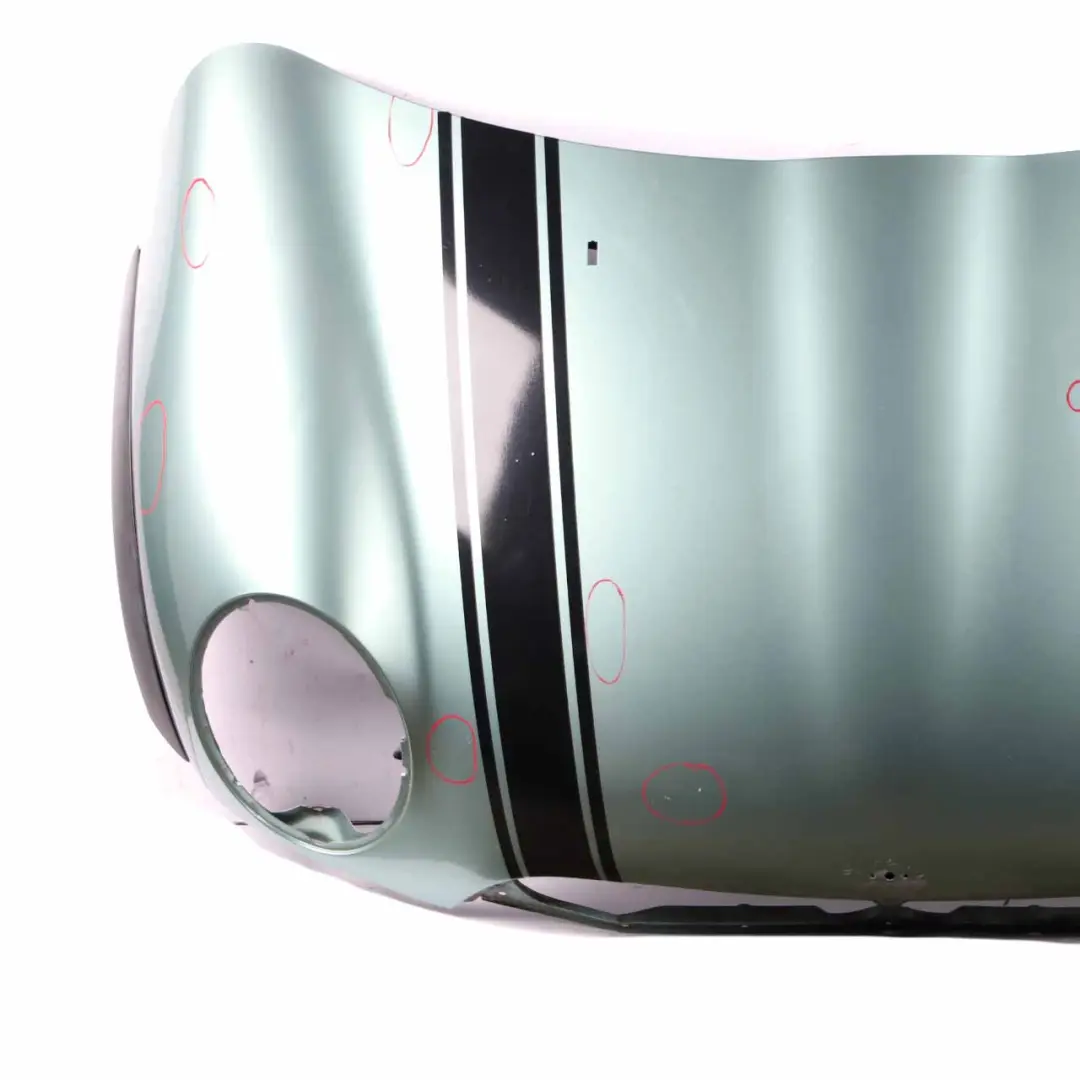 Front Hood Bonnet Paneliing Cover Silk Green Metallic - 901 to Mini R50 R52 with Part number 7067753 Mini R50 R52 Front Hood Bonnet Paneliing Cover Silk Green Metallic - 901 - SKU 7067753-SILK - Part number 7067753