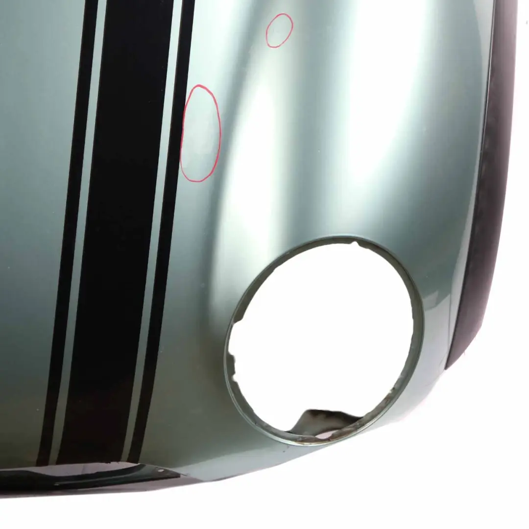 Front Hood Bonnet Paneliing Cover Silk Green Metallic - 901 to Mini R50 R52 with Part number 7067753 Mini R50 R52 Front Hood Bonnet Paneliing Cover Silk Green Metallic - 901 - SKU 7067753-SILK - Part number 7067753