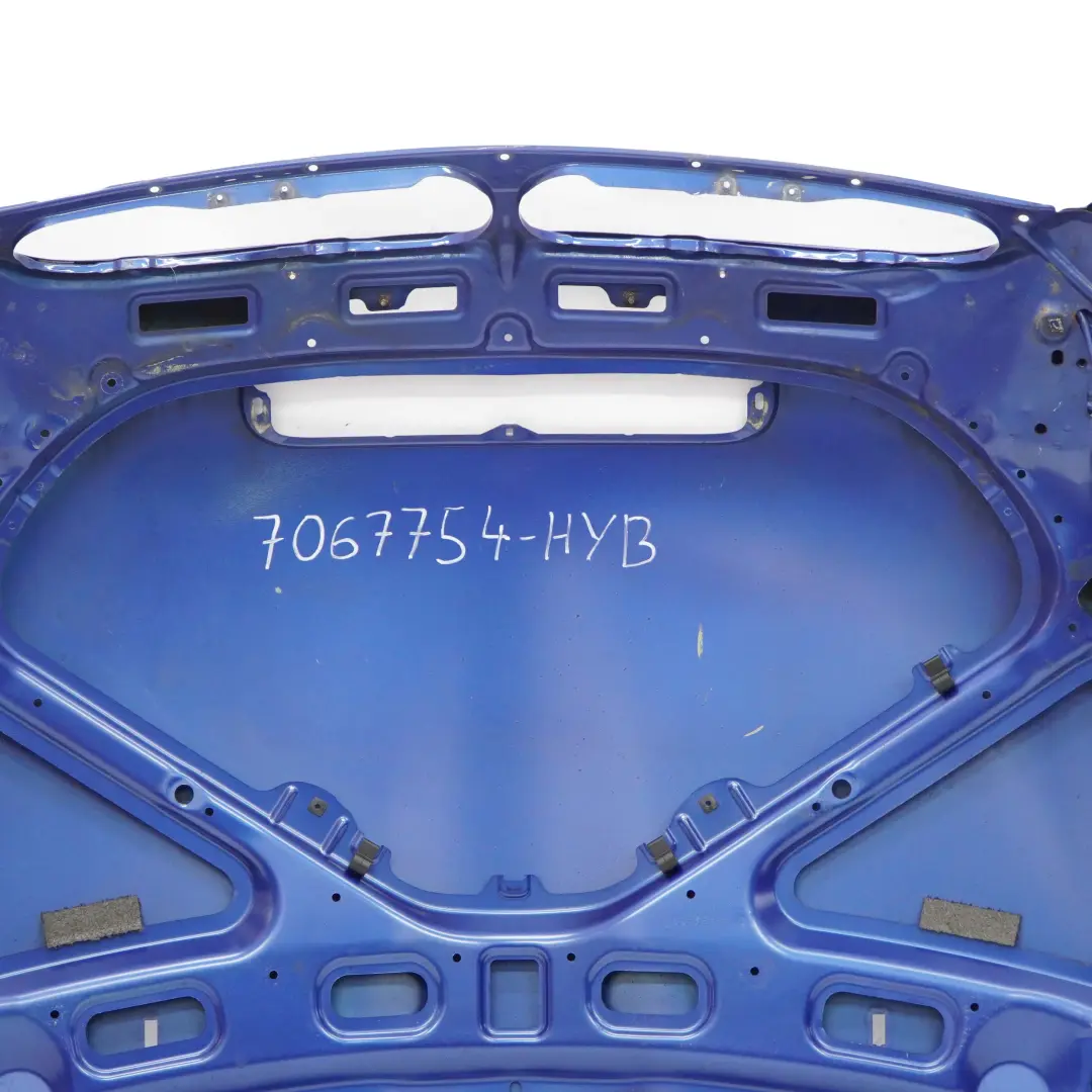 Complete Bonnet Front Hood Panel Hyper Blue - A28 to Mini Cooper S R52 R53 with Part number 7067754 Mini Cooper S R52 R53 Complete Bonnet Front Hood Panel Hyper Blue - A28 - SKU 7067754-HYB - Part number 7067754
