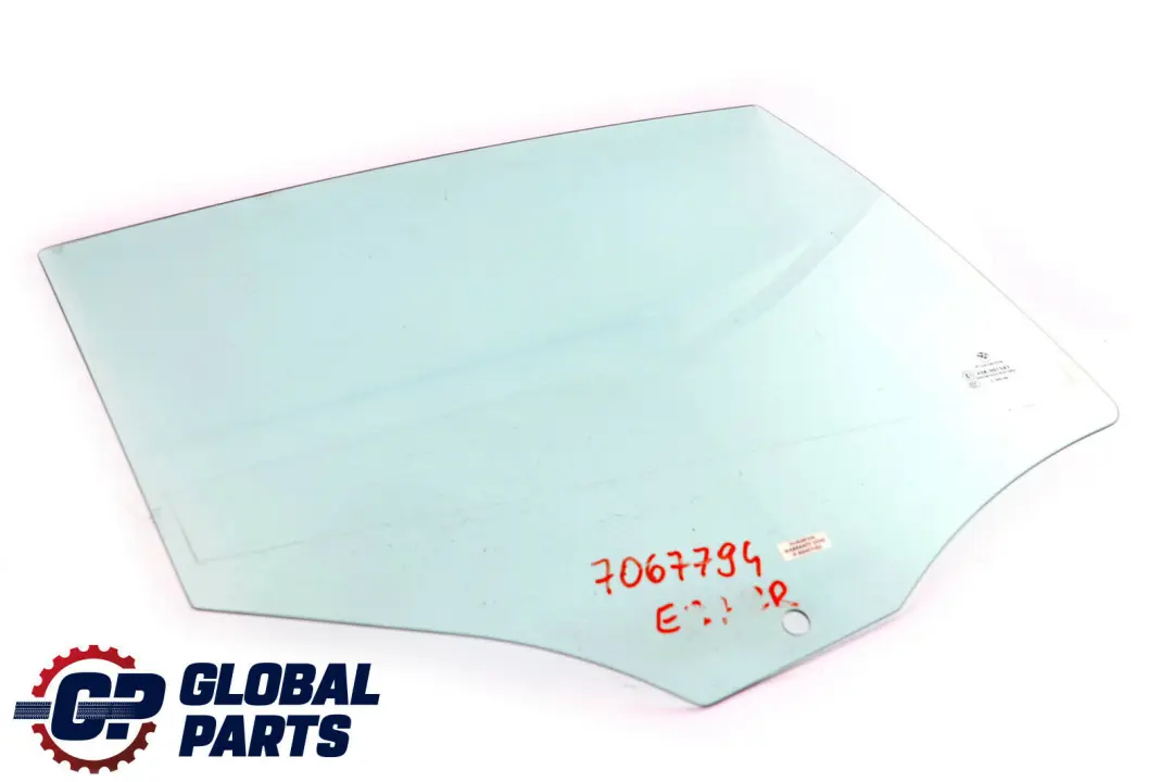 Puerta Trasera Derecha Cristal Ventana Lateral Verde 5135 para BMW E87 con número de pieza 51357067794 BMW E87 Puerta Trasera Derecha Cristal Ventana Lateral Verde 5135 - SKU 7067794 - Número de pieza 51357067794