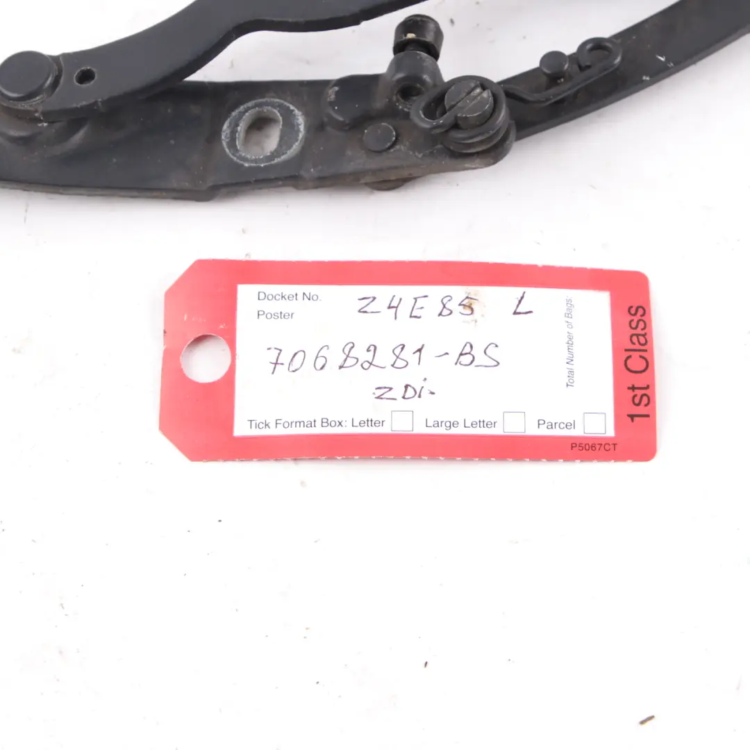 BMW Z4 E85 Boot Trunk Lid Hinge Rear Left N/S Black Sapphire 475 7016179 - SKU 7068281-BS - Part number 7068281