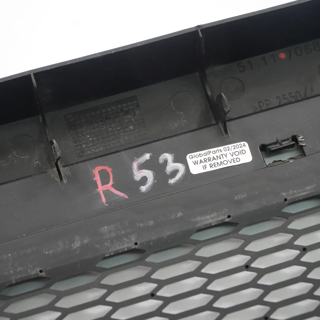 Mini R52 R53 Cooper S Stossfänger Ziergitter Grille Abdeckung Vorne - SKU 7068396-1 - Teilenummer 7068396