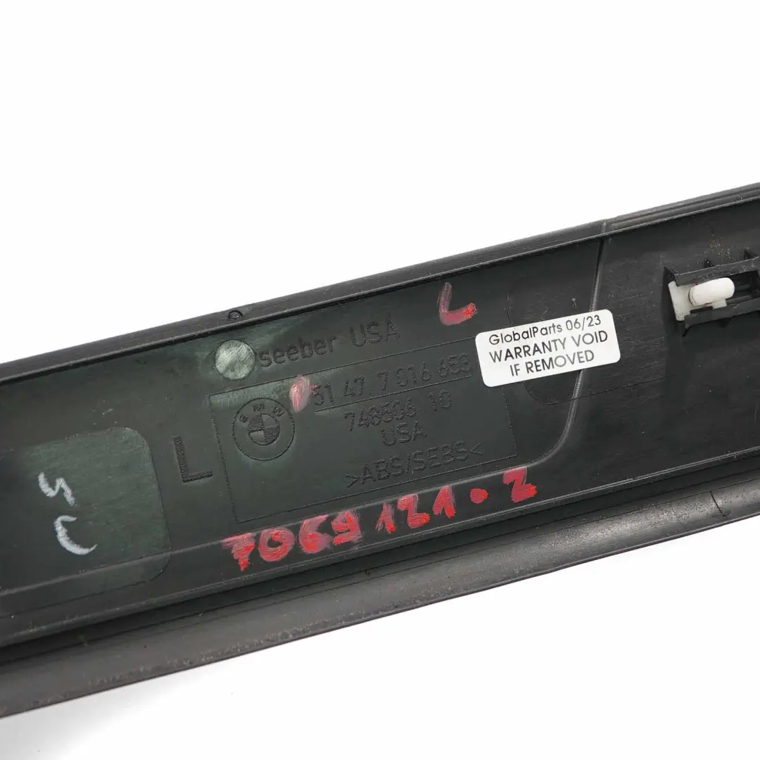  Einstiegs abdeckung BMW Z4 E85 E86 E89 Zierleiste vorne links 7016653 - SKU 7069121-2 - Teilenummer 7069121