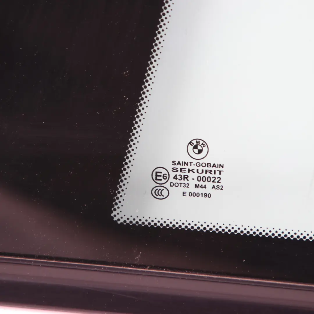 BMW E63 Porte arrière gauche Vitres latérales vertes AS2 Trim - SKU 7069221-2 - Numéro de pièce 7069221