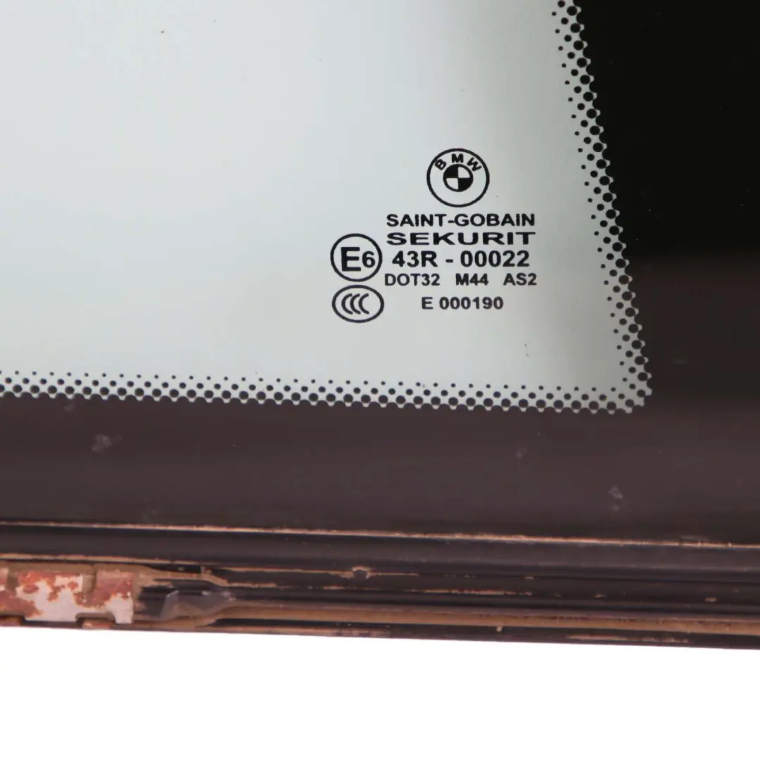 BMW E63 Szyba Boczna Karoseryjna Drzwi Tył Prawo AS2 - SKU 7069222-2 - Numer Części 7069222