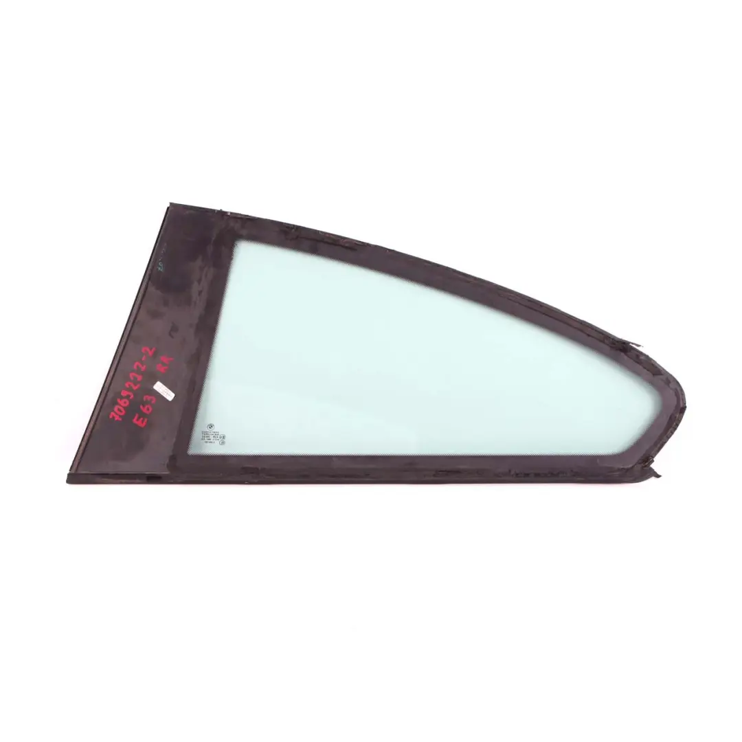 BMW E63 2 Porta posteriore destra Vetro laterale verde AS2 - SKU 7069222-2 - Numero di parte 7069222